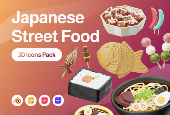 Ui8 - Japanese Street Food 3D Icon
