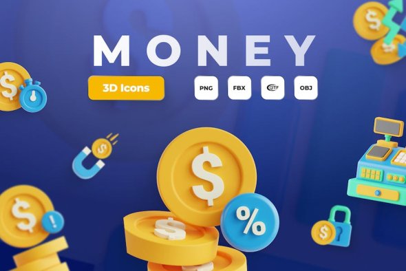 Ui8 - Money - 3D Icon Set