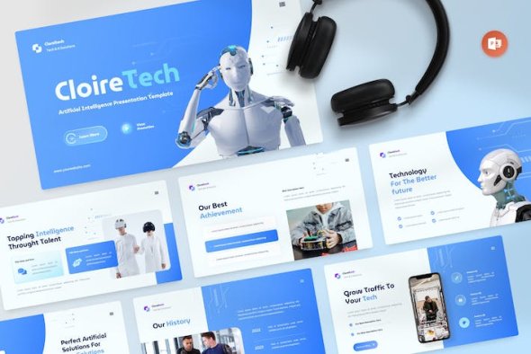 GraphicRiver - CloireTech - Artificial Intelligence PowerPoint Keynote Template - 42787986