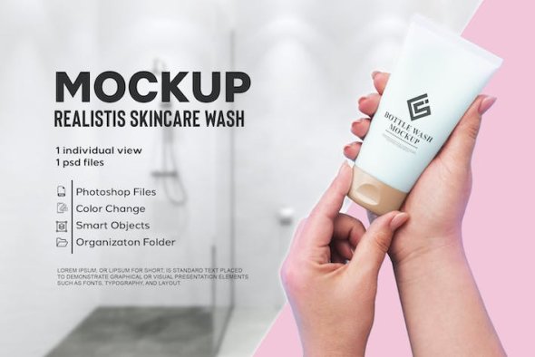 Cosmetic Skincare Mockup - U7RN467