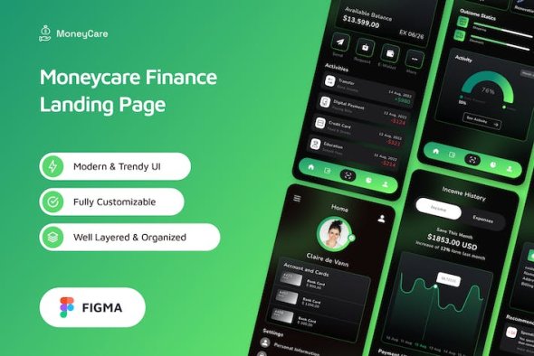 Moneycare Finance UI App Services Figma - V48Q4FZ