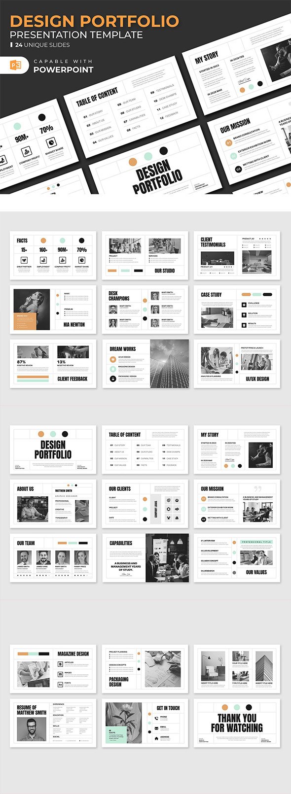 GraphicRiver - Portfolio PowerPoint Presentation Template - 46970797