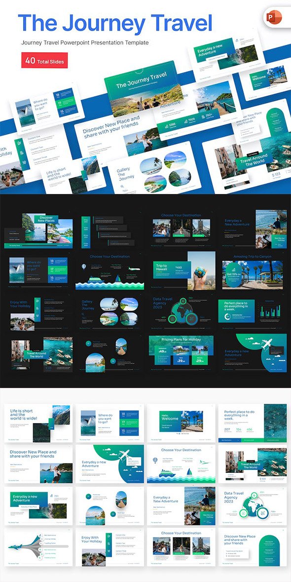 The Journey Travel PowerPoint Template - WBD64K2