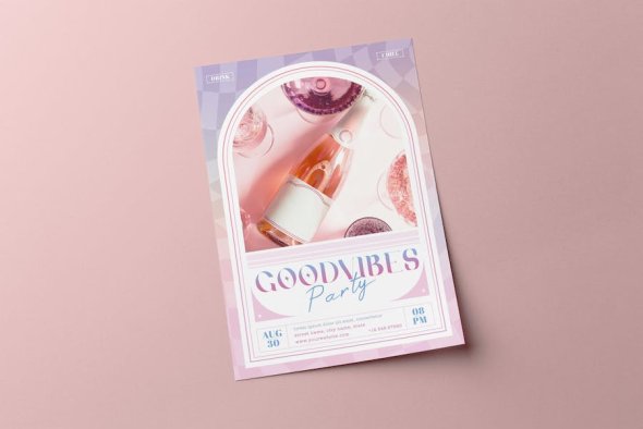 Night Party Flyer | Good Vibes - Z6H5KJ2