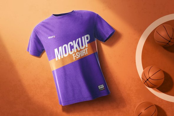Basketball T-Shirt Mockup - 45X8ZXS