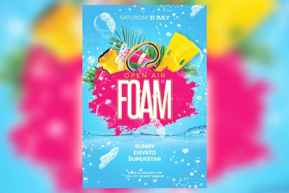 GraphicRiver - Foam Party Flyer - 22293581