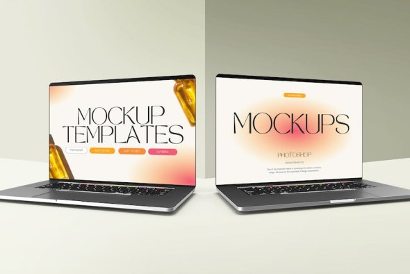 Branding Screen Macbook Mockup - 52D7HNQ