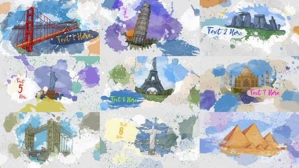 VideoHive - Colorful Watercolor Ink Opener - 47218597