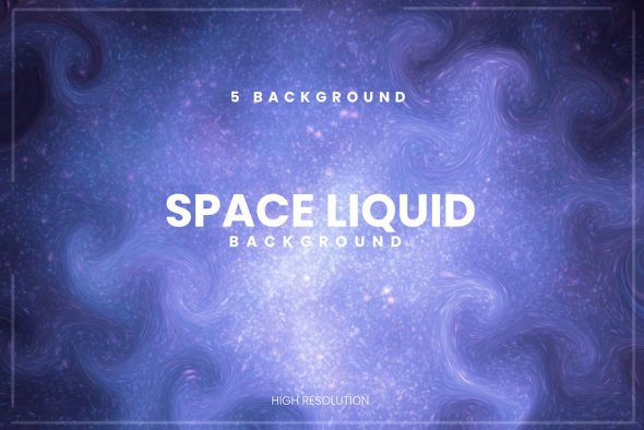 Space Liquid Background - HW45RT6