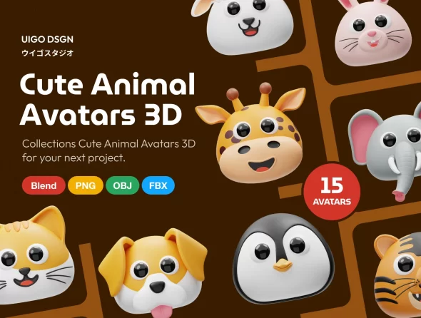 Ui8 - Cute Animal 3D Icon