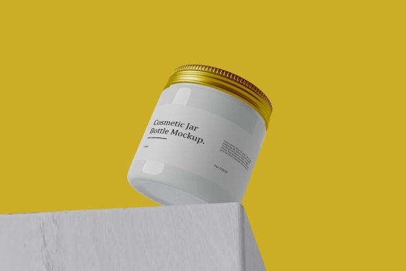 Cosmetic Jar Bottle - Mockup - 7CUCTLE