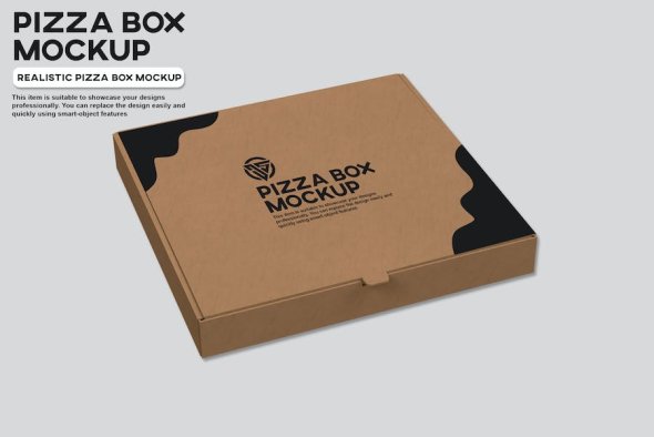 Pizza Box Mockup - MPAN87Z