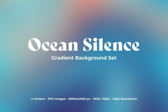 Ocean Silence Gradient Background - C57MUH7