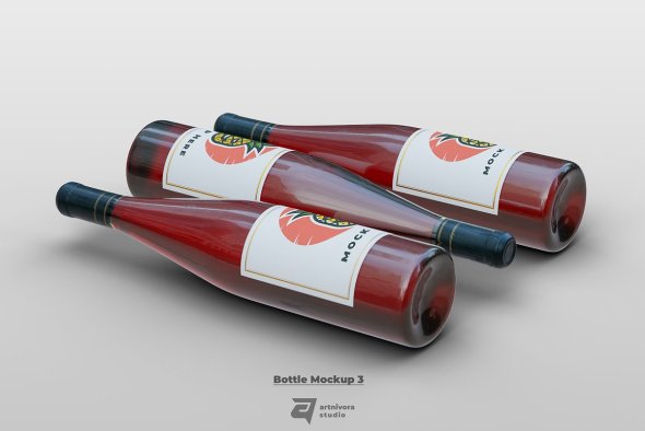 CreativeMarket - Bottle Mockups Template - 7463668