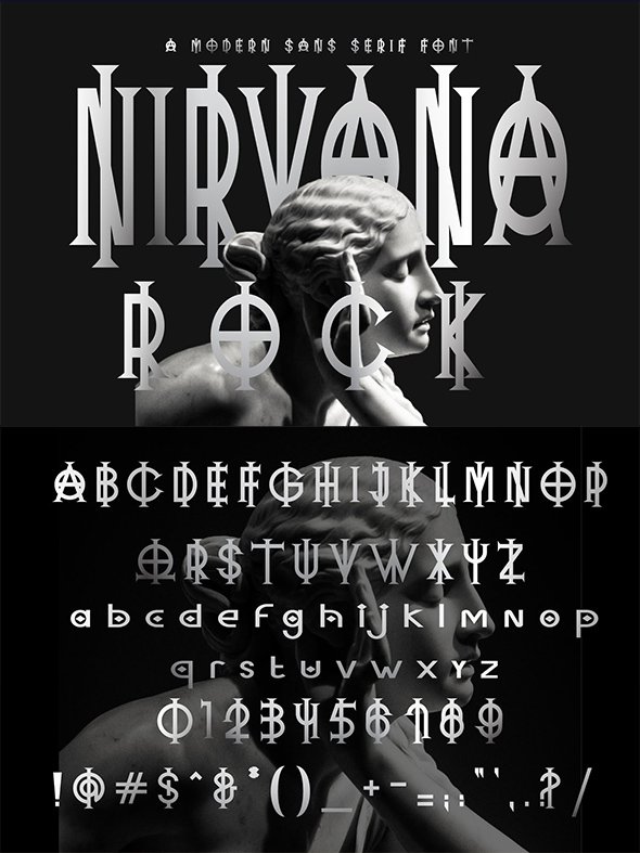 CreativeMarket - Nirvana Rock - Sans Serif Font - 10936764