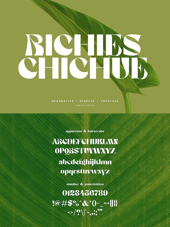 CreativeMarket - Richieschichue - Decorative Font - 27124635