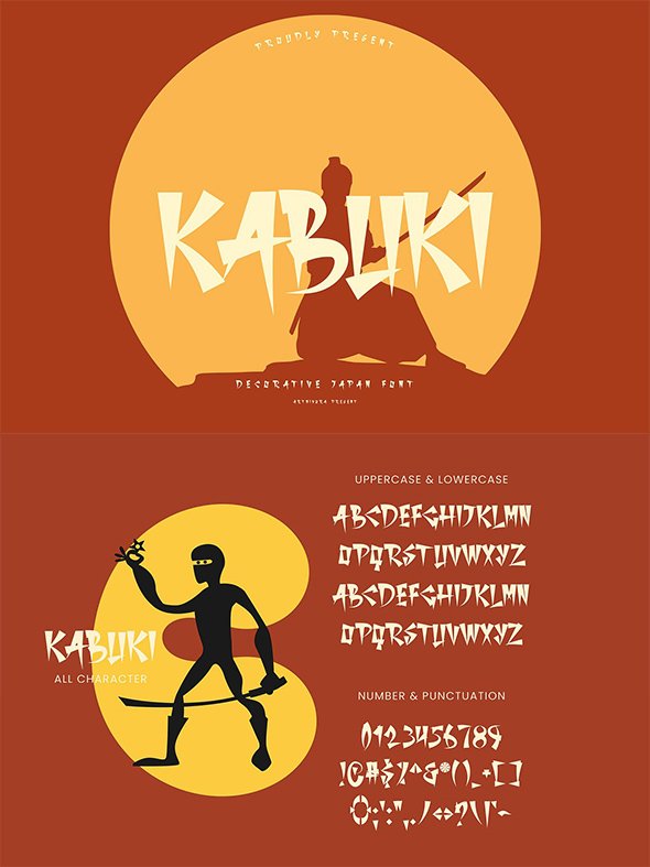 CreativeMarket - Kabuki - Decorative Font - 26691411