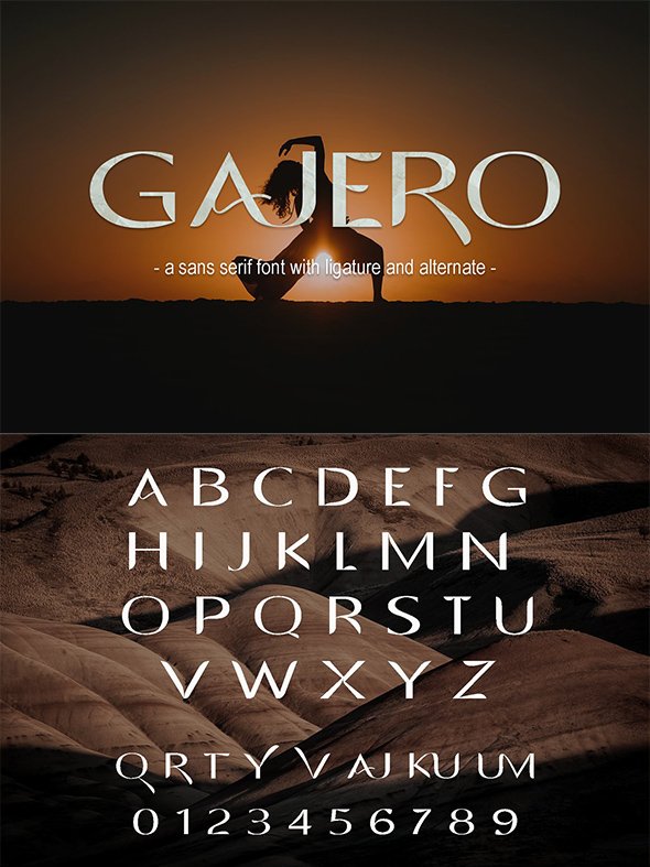 CreativeMarket - Gajero - Sans Serif Font - 7819639