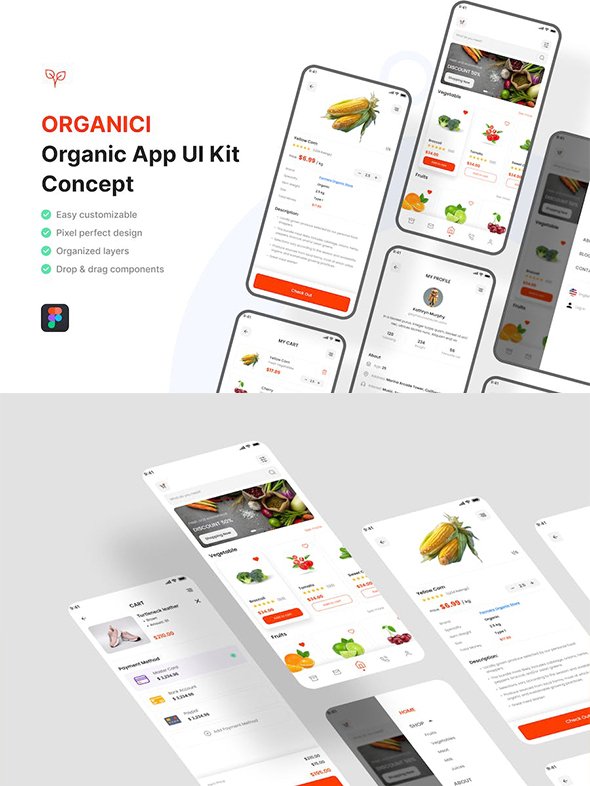 Organic App UI Kit - PN6NPZ7