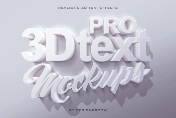 Pro 3D Text Mockups - 6EUCH4
