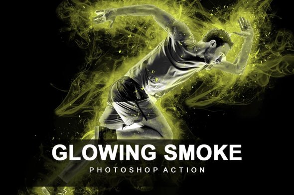 Glowing Smoke Photoshop Action - 6800298