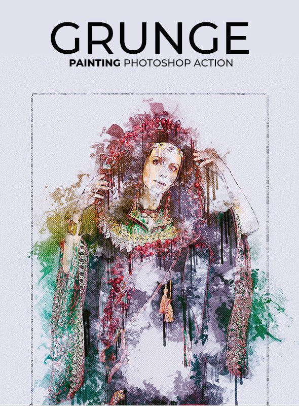 GraphicRiver - Grunge Painting Photoshop Action 21724719