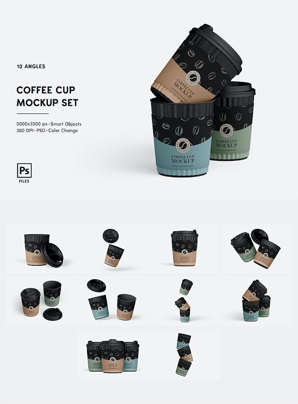 Coffee Cup Mockup Set - S2DNF6R
