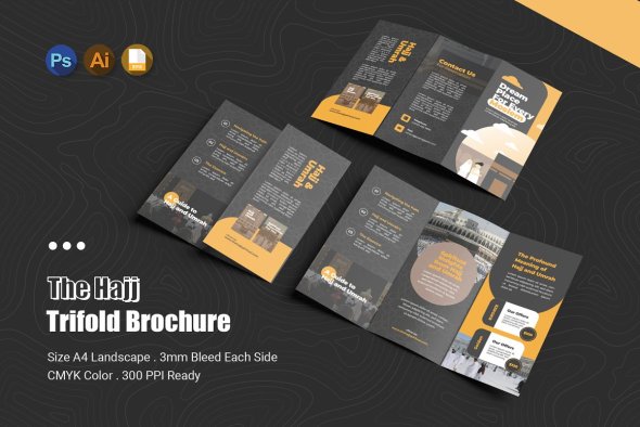 CreativeMarket - The Hajj Trifold Brochure - 42149322