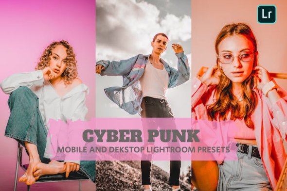 Cyber Punk Lightroom Presets Dekstop and Mobile