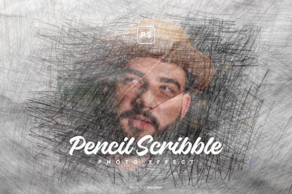 Pencil Scribble Photo Effect - DHGUHR4