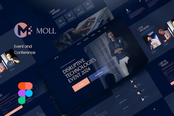 Moll - Event and Conference Figma Template - 9HF9CMZ