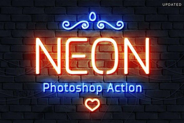 GraphicRiver - Neon Tube Photoshop Action - 33830384