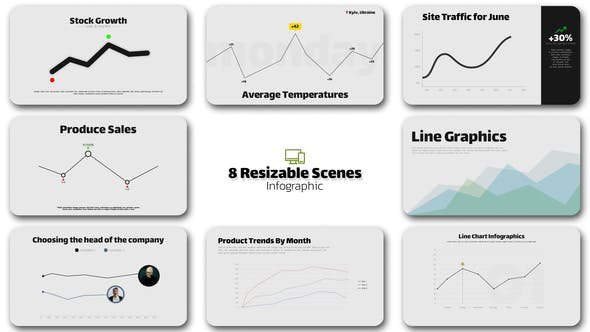 VideoHive - Infographic - Line Graphs / AE - 47691303