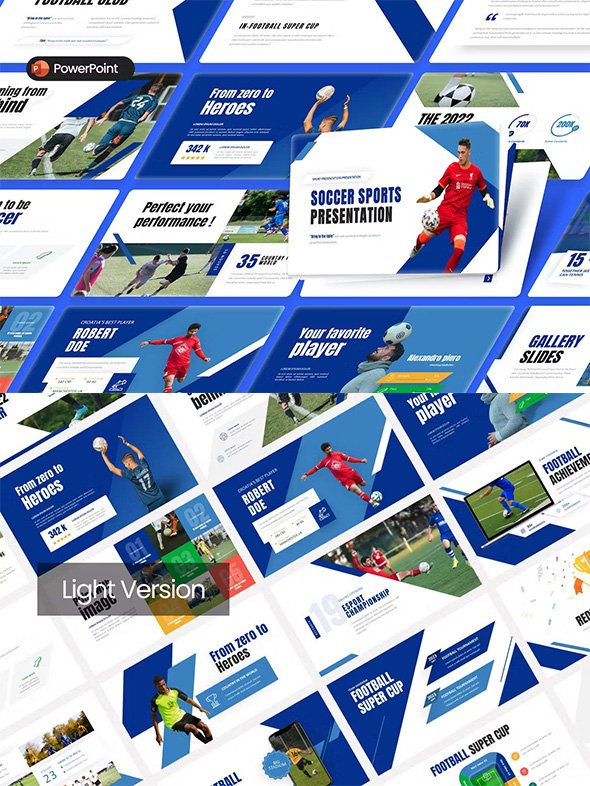 Soccer Sports Match Event PowerPoint Template