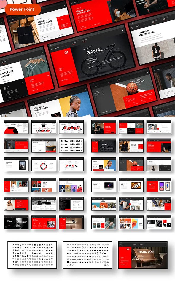 Gamal - Business Google Slide Keynote Powerpoint Template