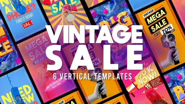 VideoHive - Vintage Sales Stories - 47821724