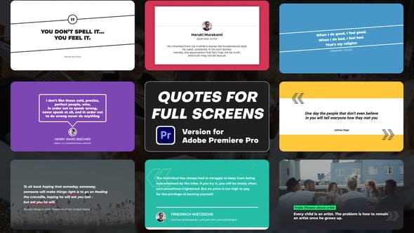 VideoHive - Quotes for Full Screens - 47789112