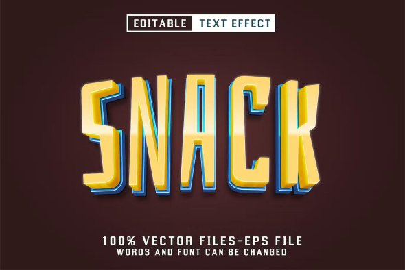 Snack Editable Text Effect - FMMGPG5