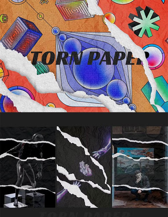 Torn Paper Photoshop Effect - PVF9K6M