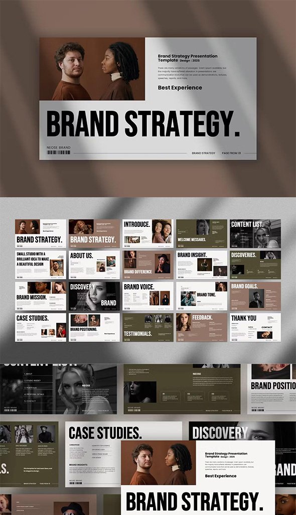 Neose - Brand Strategy Powerpoint Keynote Google Slide Template