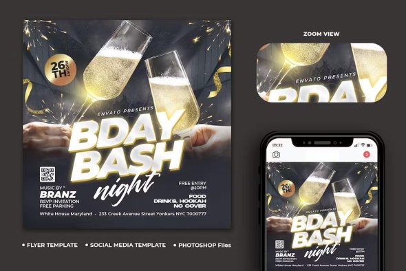 GraphicRiver - Birthday Party Flyer - 46590256