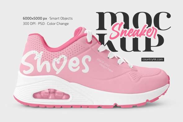 CreativeMarket - Sneaker Shoe Mockup - 12707837