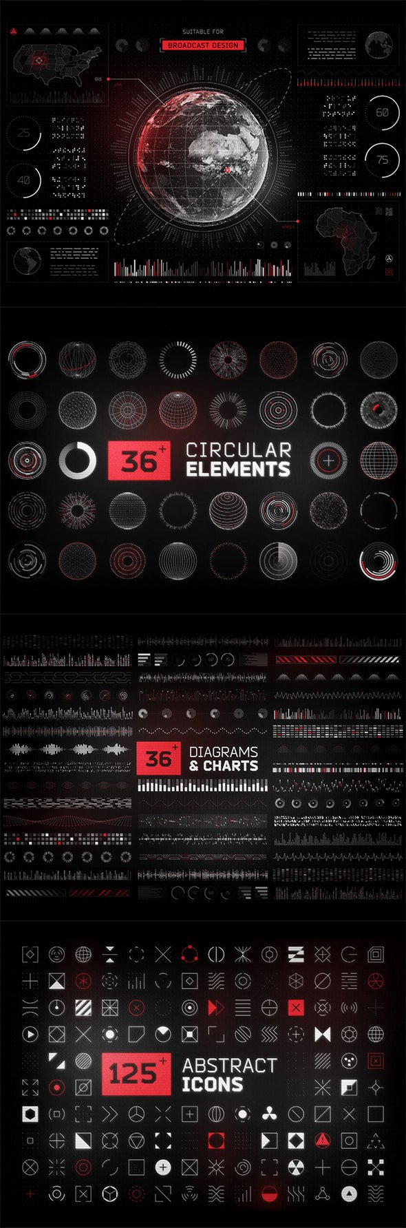 Ui8 - Futuristic UI Kit 200+ Design Elements