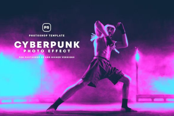 Cyberpunk Photo Effect - UTF6CRU