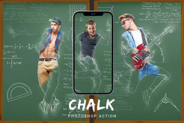 GraphicRiver - Chalk Photoshop Action - 20542829