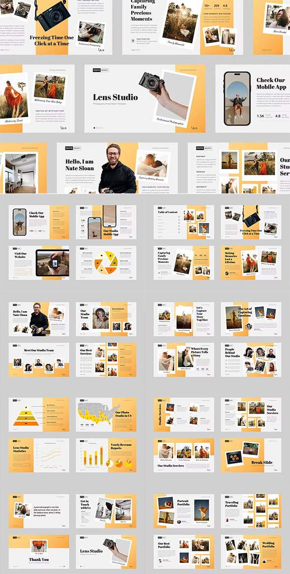 Lens Studio: Photography Keynote PowerPoint Template