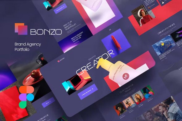Bonzo - Brand Agency Portfolio Figma Template - SX5DYA2