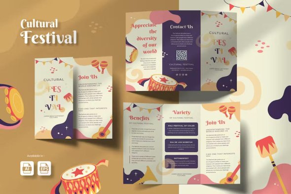 Cultural Festivals Brochure Template j- 7Z5QNRX