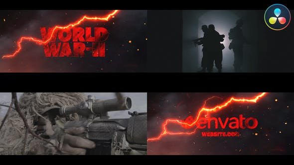 VideoHive - World War 2 Trailer for DaVinci Resolve - 48068024