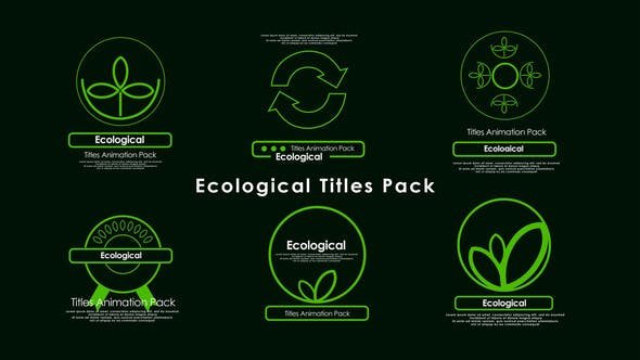 VideoHive - Ecological Titles - 48041349